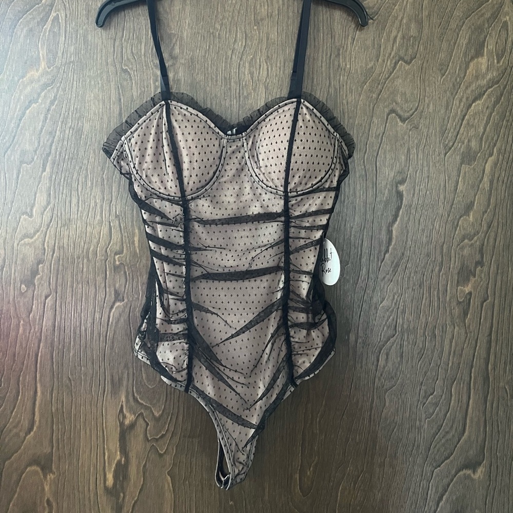 New, never worn nude lace bodysuit.